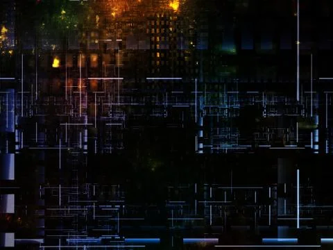 Technological Grunge Texture. Stock Illustration
