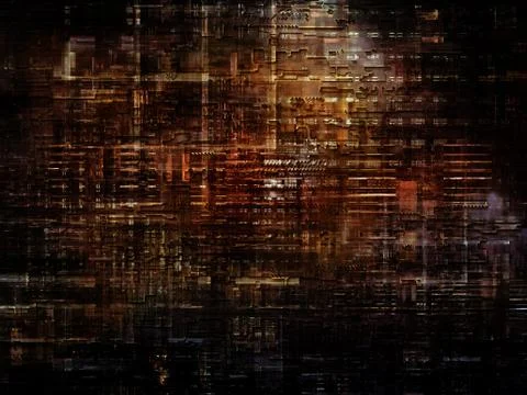 Technological Grunge Texture. Stock Illustration