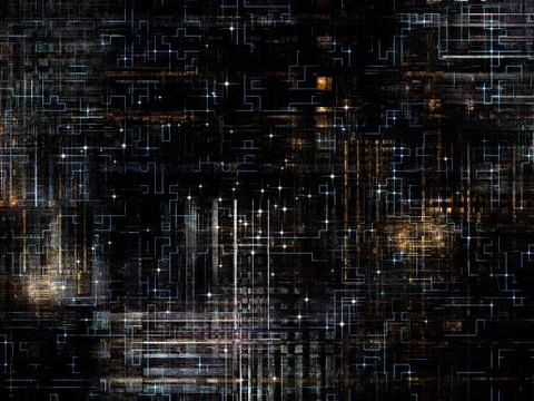 Technological Grunge Texture. Stock Illustration