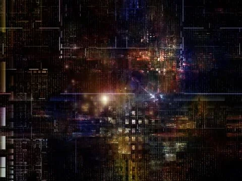 Technological Grunge Texture. Illustrazione stock