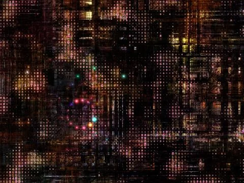 Technological Grunge Texture. Illustrazione stock