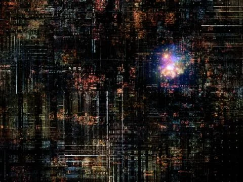 Technological Grunge Texture. Illustrazione stock