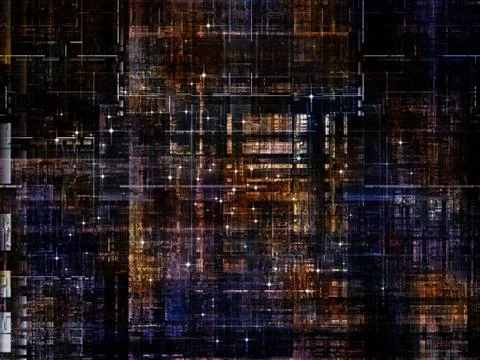 Technological Grunge Texture. Stock Illustration