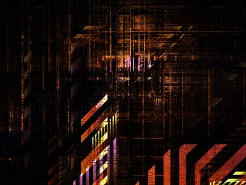 Technological Grunge Texture. Illustrazione stock