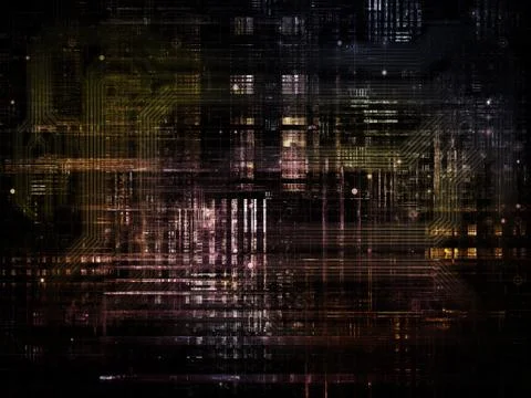 Technological Grunge Texture. Stock Illustration