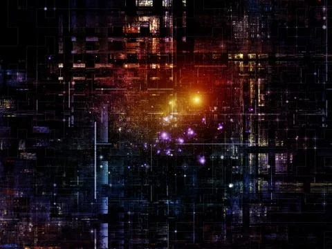 Technological Grunge Texture. Illustrazione stock