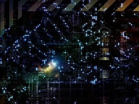 Technological Grunge Texture. Stock Illustration