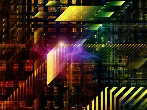 Technological Grunge Texture. Stock Illustration