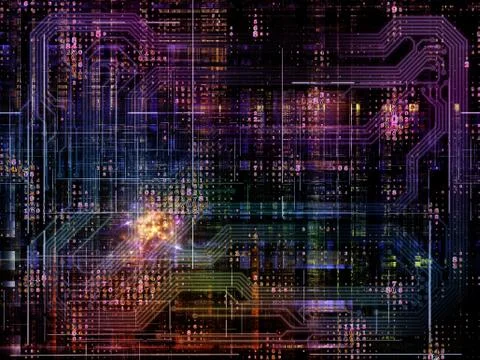 Technological Grunge Texture. Stock Illustration