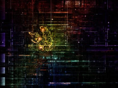 Technological Grunge Texture. Stock Illustration