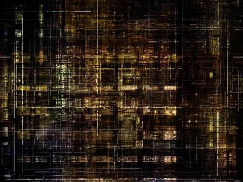 Technological Grunge Texture. Stock Illustration