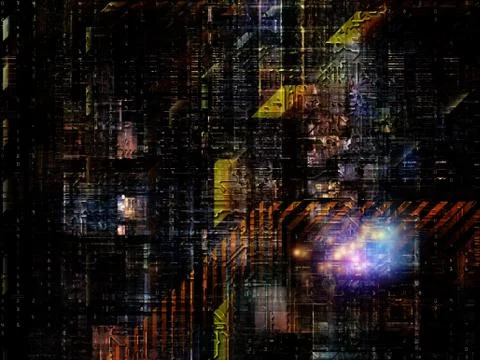 Technological Grunge Texture. Stock Illustration