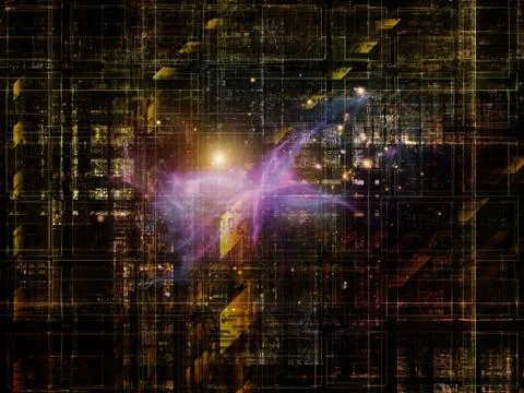 Technological Grunge Texture. Stock Illustration