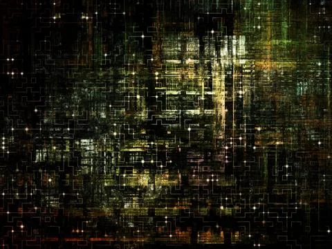 Technological Grunge Texture. Stock Illustration