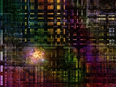 Technological Grunge Texture. Stock Illustration