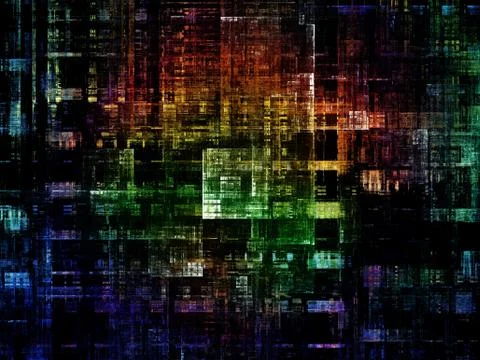 Technological Grunge Texture. Stock Illustration