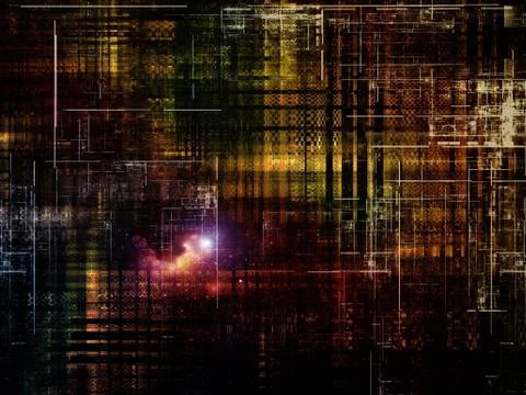 Technological Grunge Texture. Stock Illustration