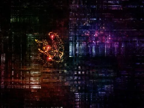 Technological Grunge Texture. Stock Illustration