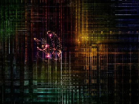 Technological Grunge Texture. Stock Illustration