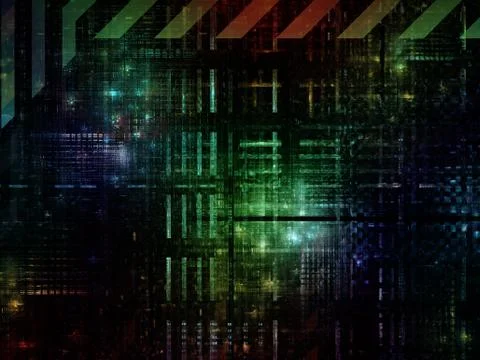 Technological Grunge Texture. Stock Illustration