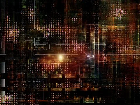 Technological Grunge Texture. Illustrazione stock