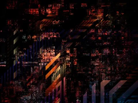 Technological Grunge Texture. Illustrazione stock