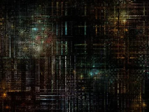 Technological Grunge Texture. Stock Illustration