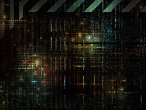 Technological Grunge Texture. Stock Illustration