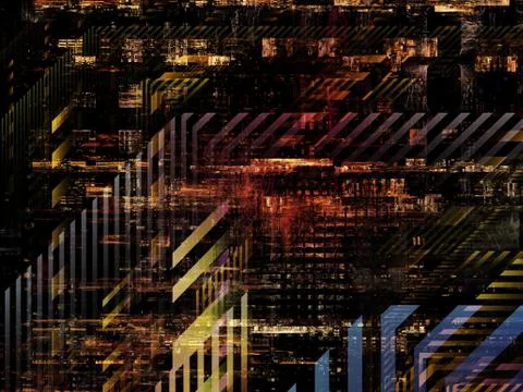 Technological Grunge Texture. Stock Illustration