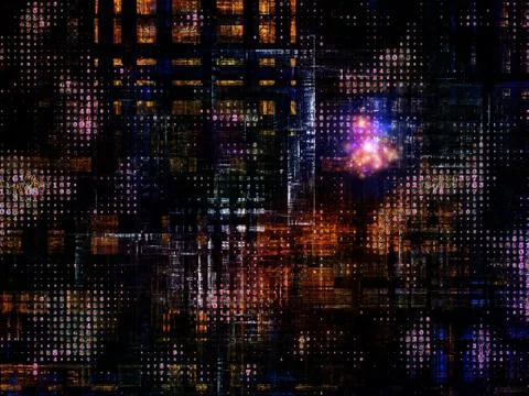 Technological Grunge Texture. 스톡 일러스트