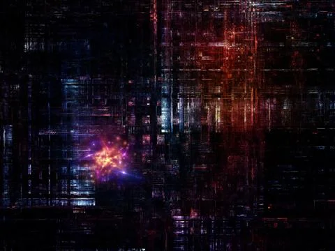 Technological Grunge Texture. Stock Illustration