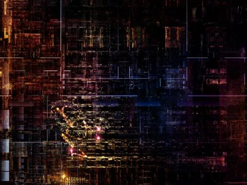 Technological Grunge Texture. Illustrazione stock