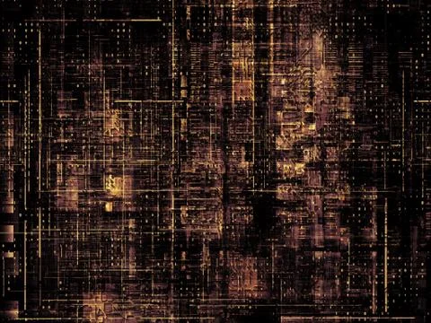 Technological Grunge Texture. Illustrazione stock