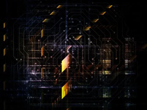 Technological Grunge Texture. Stock Illustration