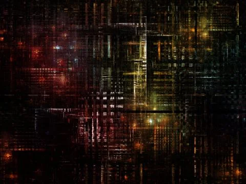 Technological Grunge Texture. Stock Illustration
