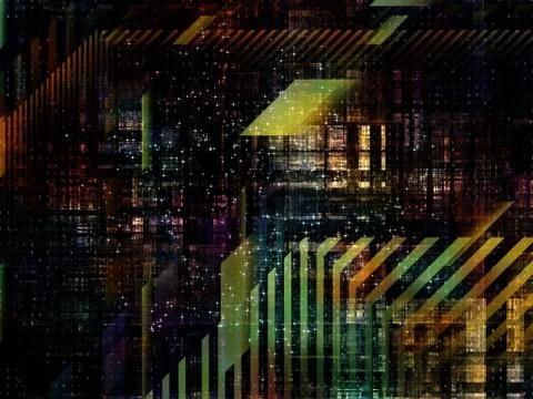 Technological Grunge Texture. Stock-Illustration