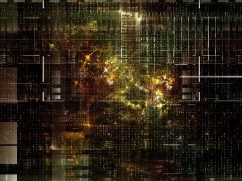 Technological Grunge Texture. Stock Illustration