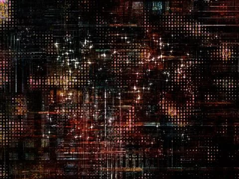 Technological Grunge Texture. Stock-Illustration