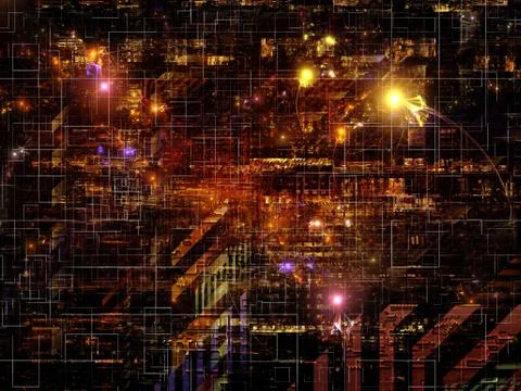 Technological Grunge Texture. Stock Illustration
