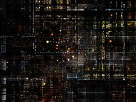 Technological Grunge Texture. Illustrazione stock