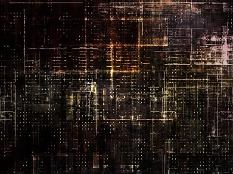 Technological Grunge Texture. Illustrazione stock