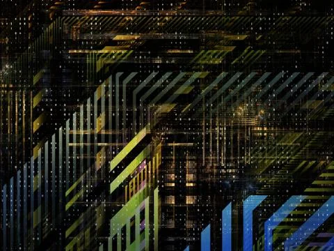 Technological Grunge Texture. Stock-Illustration