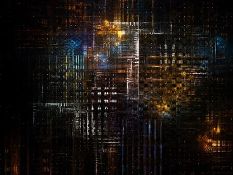 Technological Grunge Texture. Stock Illustration