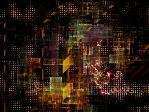 Technological Grunge Texture. Stock Illustration