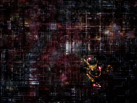 Technological Grunge Texture. Stock Illustration