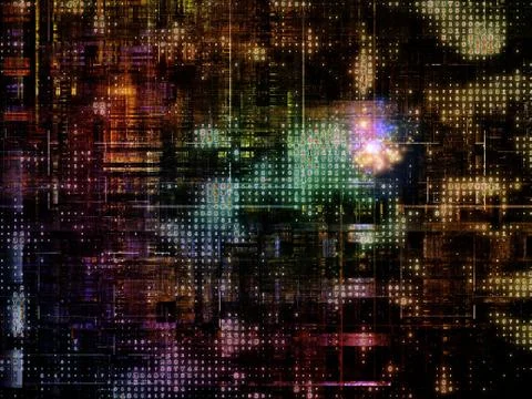 Technological Grunge Texture. Stock Illustration