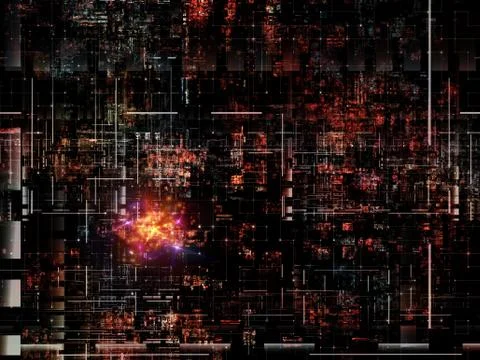 Technological Grunge Texture. Stock Illustration