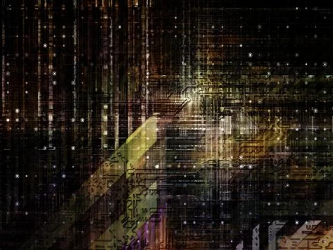 Technological Grunge Texture. Stock Illustration