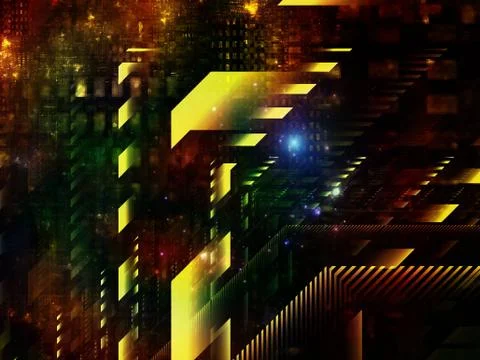 Technological Grunge Texture. Stock Illustration