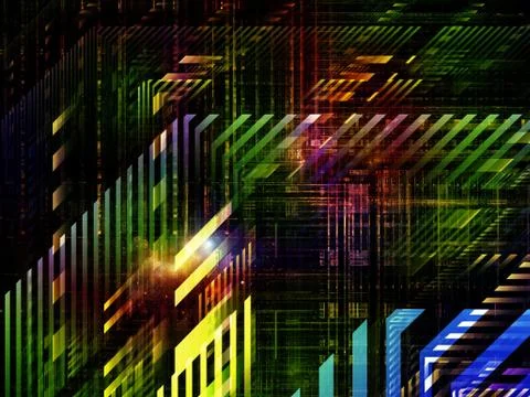 Technological Grunge Texture. Stock Illustration